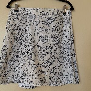 Ripskirt Hawaii Mini Skirt - Black and Beige Floral